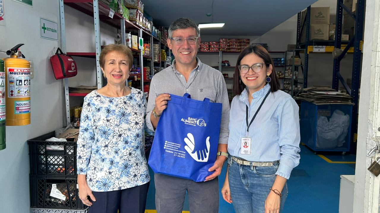 Banco de Alimentos fortalece alianza estratégica con Prosantander para impulsar la seguridad alimentaria en el sector empresarial